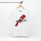 Moroccan Made Map Tee | Morocco Flag Outline T-Shirt