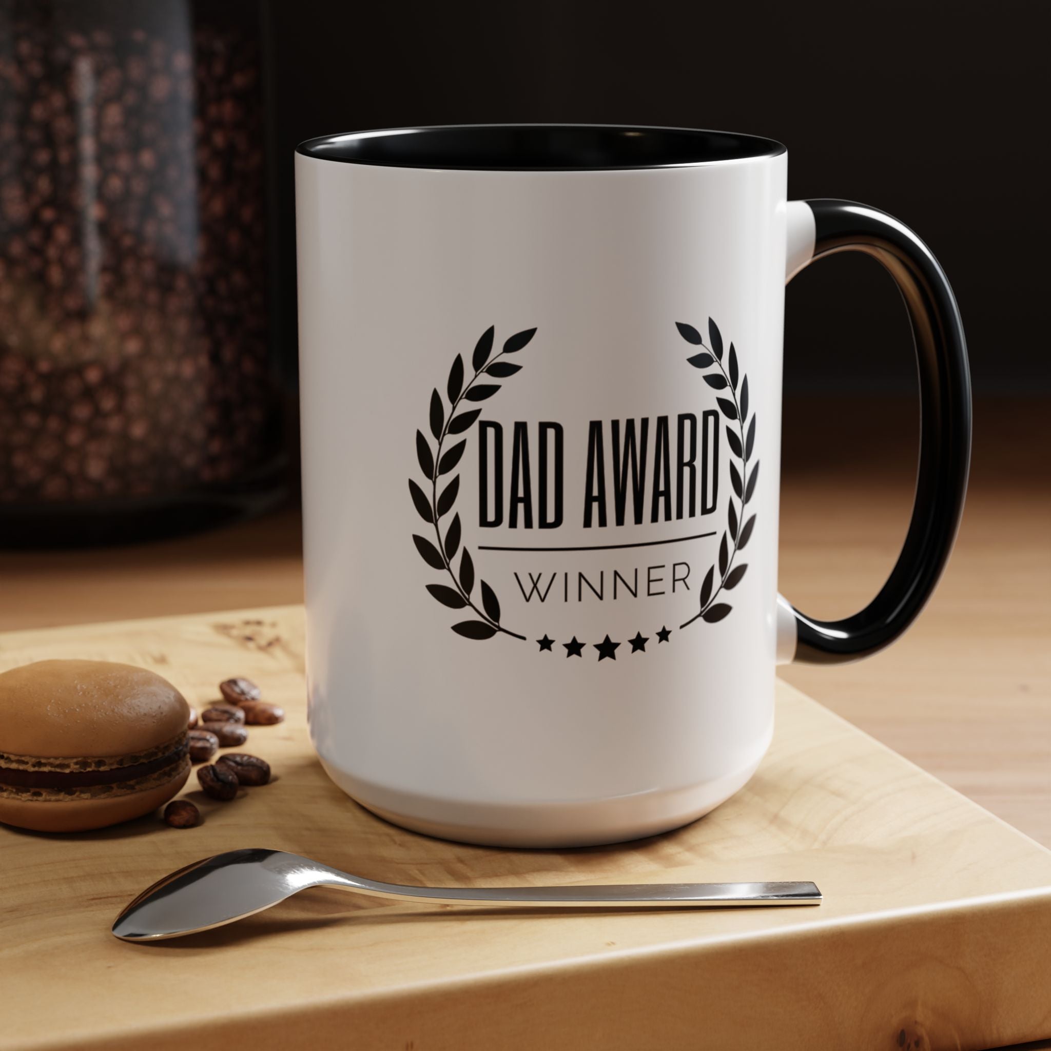 Dad Award Winner Coffee Mug - Perfect Gift for Father's Day, Birthdays, and Special Celebrations, 11oz & 15oz Options, Humor, Gift for Dads.