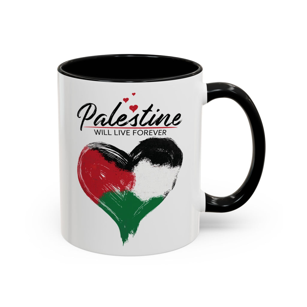 Heartfelt Palestine Coffee Mug - Love and Solidarity in Every Sip