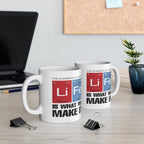 Inspirational Mug - Life Is What You Make It - Coffee Lovers Gift, Motivational Quote, Unique Kitchen Decor, 11oz, 15oz Tea Mug.