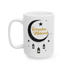 Ramadan Mubarak Ceramic Mug — Islamic Eid Coffee & Tea Gift (11oz/15oz)