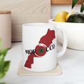 Morocco Map Ceramic Mug 11 oz
