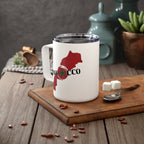 Morocco Map Insulated Coffee Mug, 10oz
