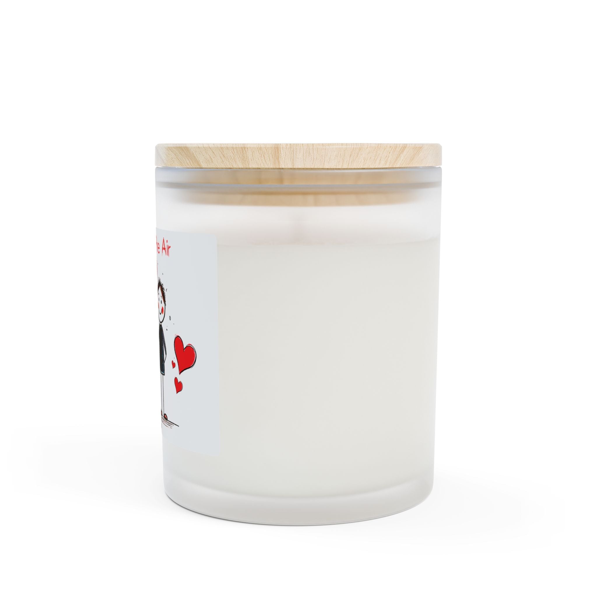 Love Is In The Air Blackberry Vanilla Frosted Glass Candle — 11oz Wooden Wick