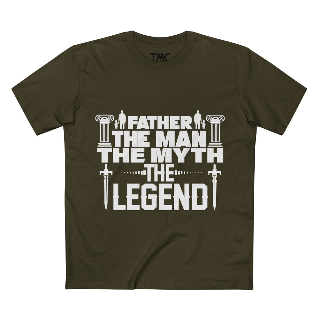 Father - The Man, The Myth, The Legend, T-Shirt, Dad Gift, Father's Day Present, Inspirational Tee Shirt, Man T-Shirt, Birthday Gift.