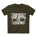 Father - The Man, The Myth, The Legend, T-Shirt, Dad Gift, Father's Day Present, Inspirational Tee Shirt, Man T-Shirt, Birthday Gift.