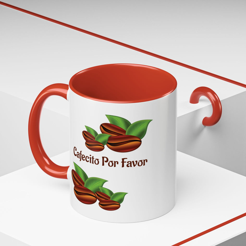 Cafecito Por Favor Accent Coffee Mug — Spanish Coffee Cup, Coffee Lover Gift