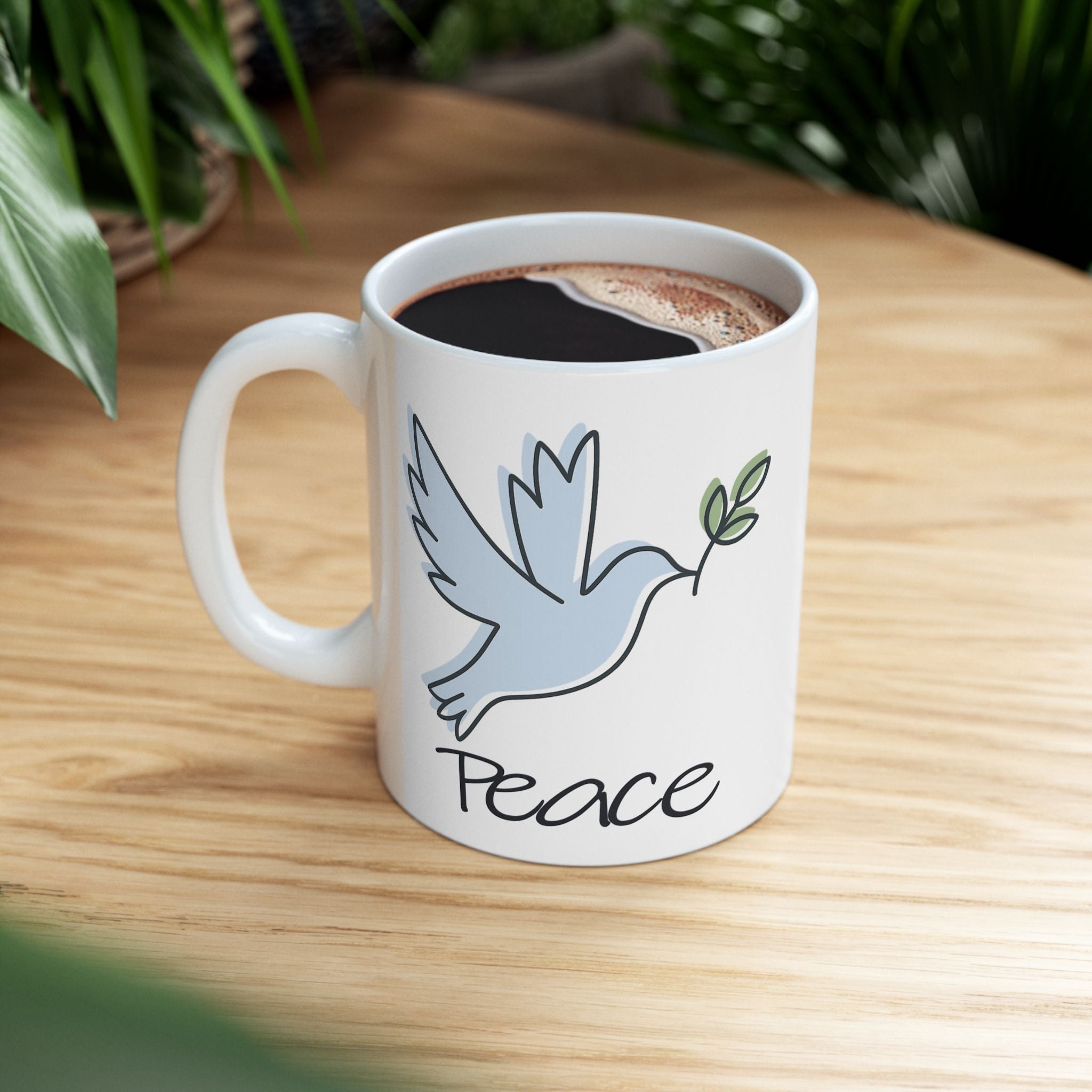 Peaceful Dove Ceramic Mug.
