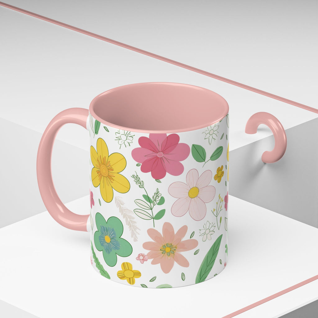 Blossom Floral Mug, Flower Ceramic Cup, Pretty Floral Tea Mug, Coffee Cup Gift, Spring Blossom Mug.