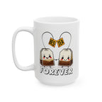Bes-Tea Humorous, Best Friends Ceramic Mug, Funny Tea Lover Gift, 11oz 15oz Coffee Cup, Bestie Gift, Friendship Cup, Humor Tea Mug.